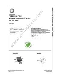 FDD8453LZ-F085 Datasheet Cover