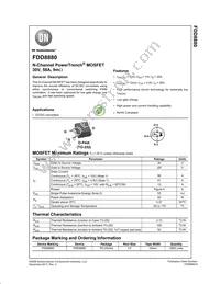 FDD8880 Datasheet Cover