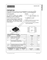 FDFS2P103 Datasheet Cover
