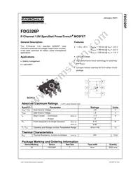 FDG326P Datasheet Cover