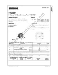 FDG330P Datasheet Page 2