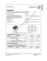 FDG6306P Datasheet Cover