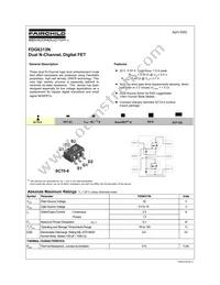 FDG6313N Datasheet Cover