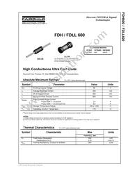 FDH600_T50R Datasheet Cover