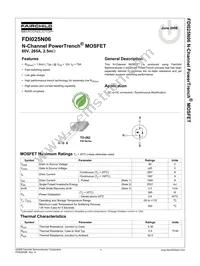 FDI025N06 Datasheet Cover