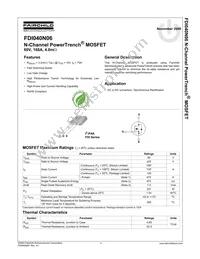 FDI040N06 Datasheet Cover