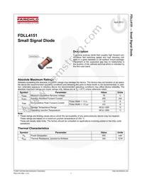 FDLL4151 Datasheet Cover