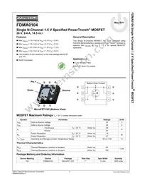 FDMA0104 Datasheet Cover