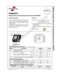 FDMA291P Datasheet Page 2