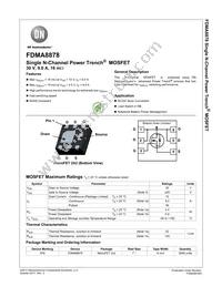 FDMA8878 Datasheet Cover