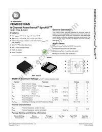 FDMC0310AS-F127 Datasheet Cover