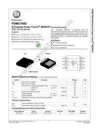 FDMC7692 Datasheet Cover