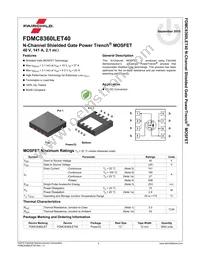 FDMC8360LET40 Datasheet Page 2
