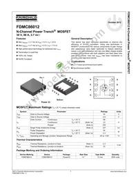 FDMC86012 Datasheet Page 2