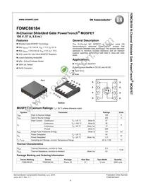 FDMC86184 Datasheet Cover
