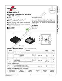 FDMC86261P Datasheet Page 2
