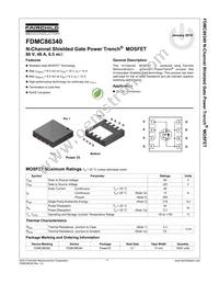 FDMC86340 Datasheet Page 2