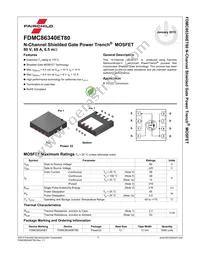 FDMC86340ET80 Datasheet Page 2