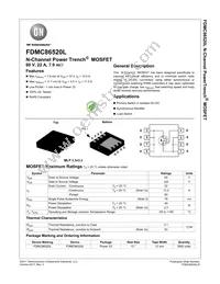FDMC86520L Datasheet Cover