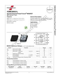 FDMC89521L Datasheet Page 2