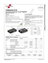 FDMD8240LET40 Datasheet Page 2