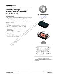 FDMD8430 Datasheet Cover