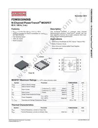 FDMS030N06B Datasheet Page 2