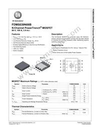 FDMS039N08B Datasheet Cover