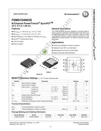 FDMS1D4N03S Datasheet Page 2