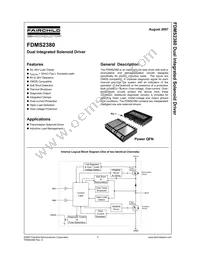 FDMS2380 Datasheet Cover