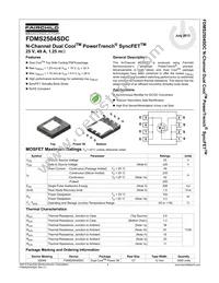 FDMS2504SDC Datasheet Cover