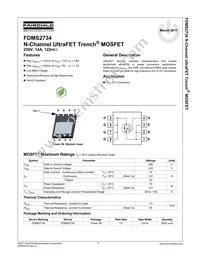 FDMS2734 Datasheet Page 2