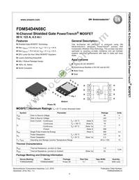 FDMS4D4N08C Datasheet Page 2