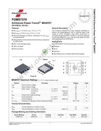FDMS7578 Datasheet Page 2
