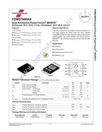 FDMS7600AS Datasheet Page 2