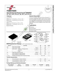 FDMS7608S Datasheet Page 2
