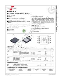 FDMS7670 Datasheet Page 2