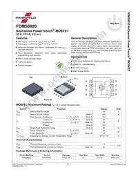 FDMS8020 Datasheet Page 2