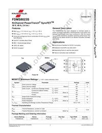 FDMS8023S Datasheet Page 2