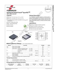 FDMS8025S Datasheet Page 2