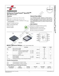 FDMS8026S Datasheet Page 2