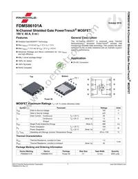 FDMS86101A Datasheet Page 2
