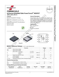 FDMS86102LZ Datasheet Page 2