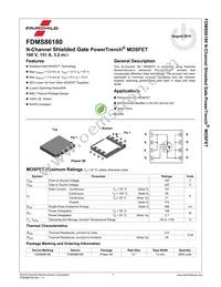 FDMS86180 Datasheet Page 2