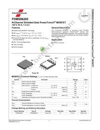 FDMS86202 Datasheet Page 2