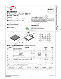 FDMS86550 Datasheet Page 2