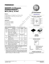 FDMS86581 Datasheet Cover