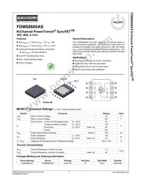 FDMS8660AS Datasheet Cover