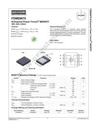 FDMS8670 Datasheet Cover
