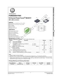 FDMS9409-F085 Datasheet Cover